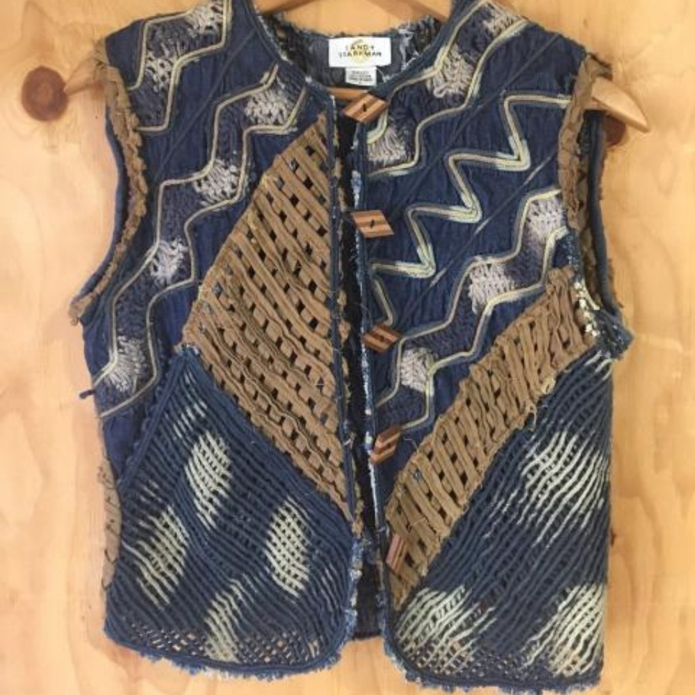 Sandy Starkman woven vest, wild west style